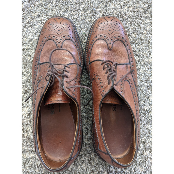 Allen Edmonds Leather Dress Shoes Mens Sz 8D MacNeil Cordovan Long Wing Wingtips main image 6